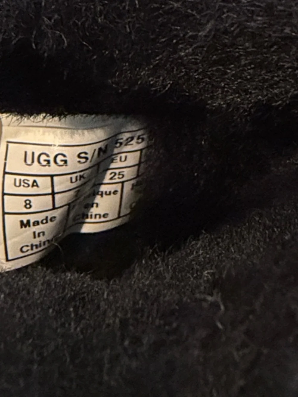 Toddler Ugg Classic Leather Shearling Lined Boots Size 8T